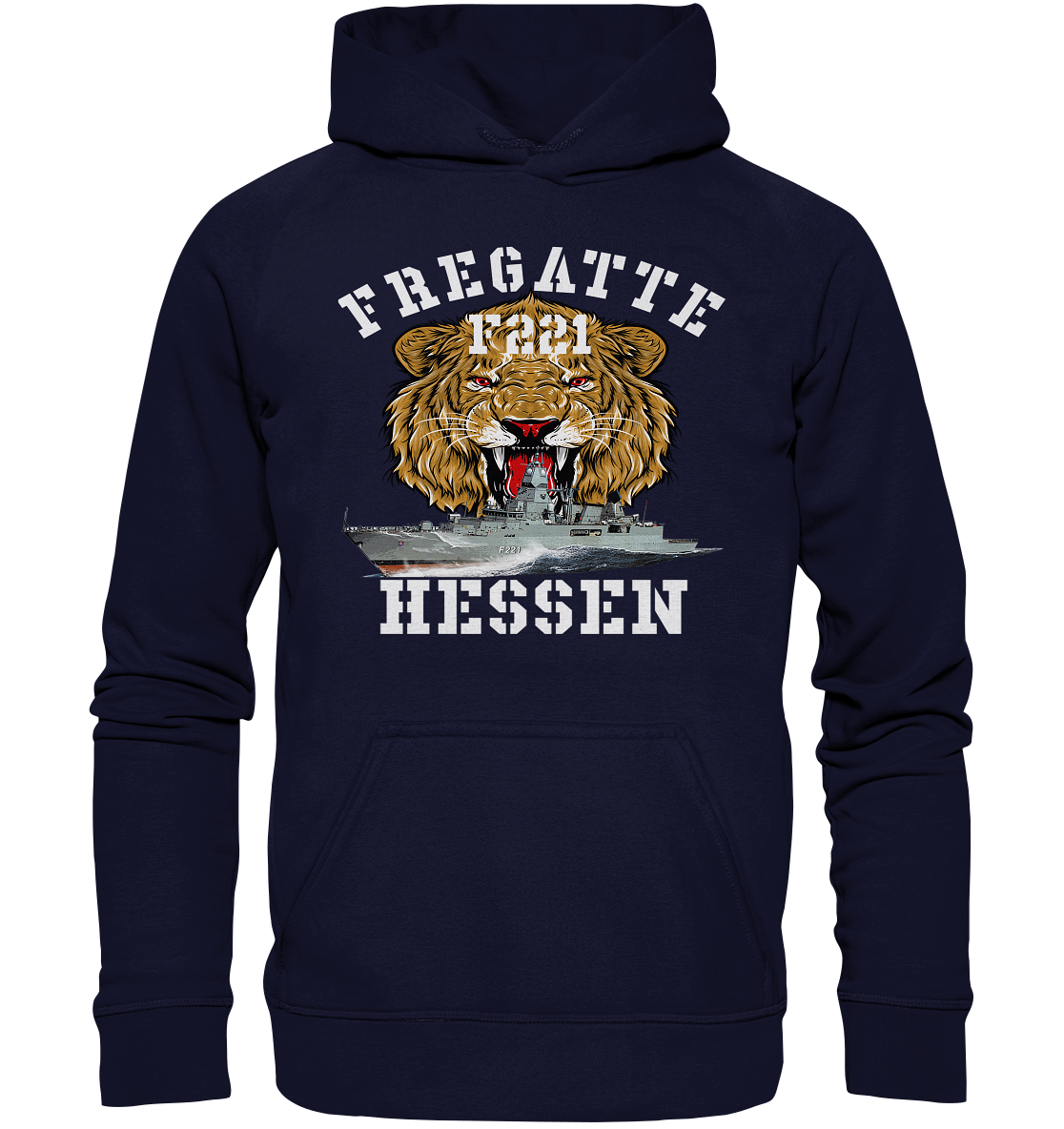 Fregatte F221 HESSEN Löwe - Basic Unisex Hoodie