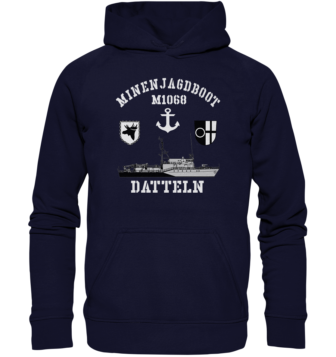 Mij.-Boot M1068 DATTELN Anker 3.MSG - Basic Unisex Hoodie