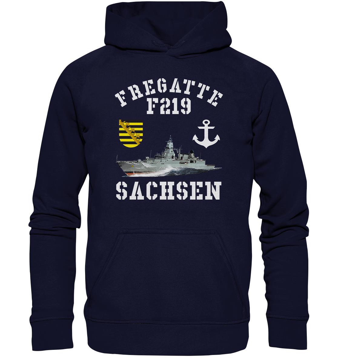 Fregatte F219 SACHSEN Anker - Basic Unisex Hoodie