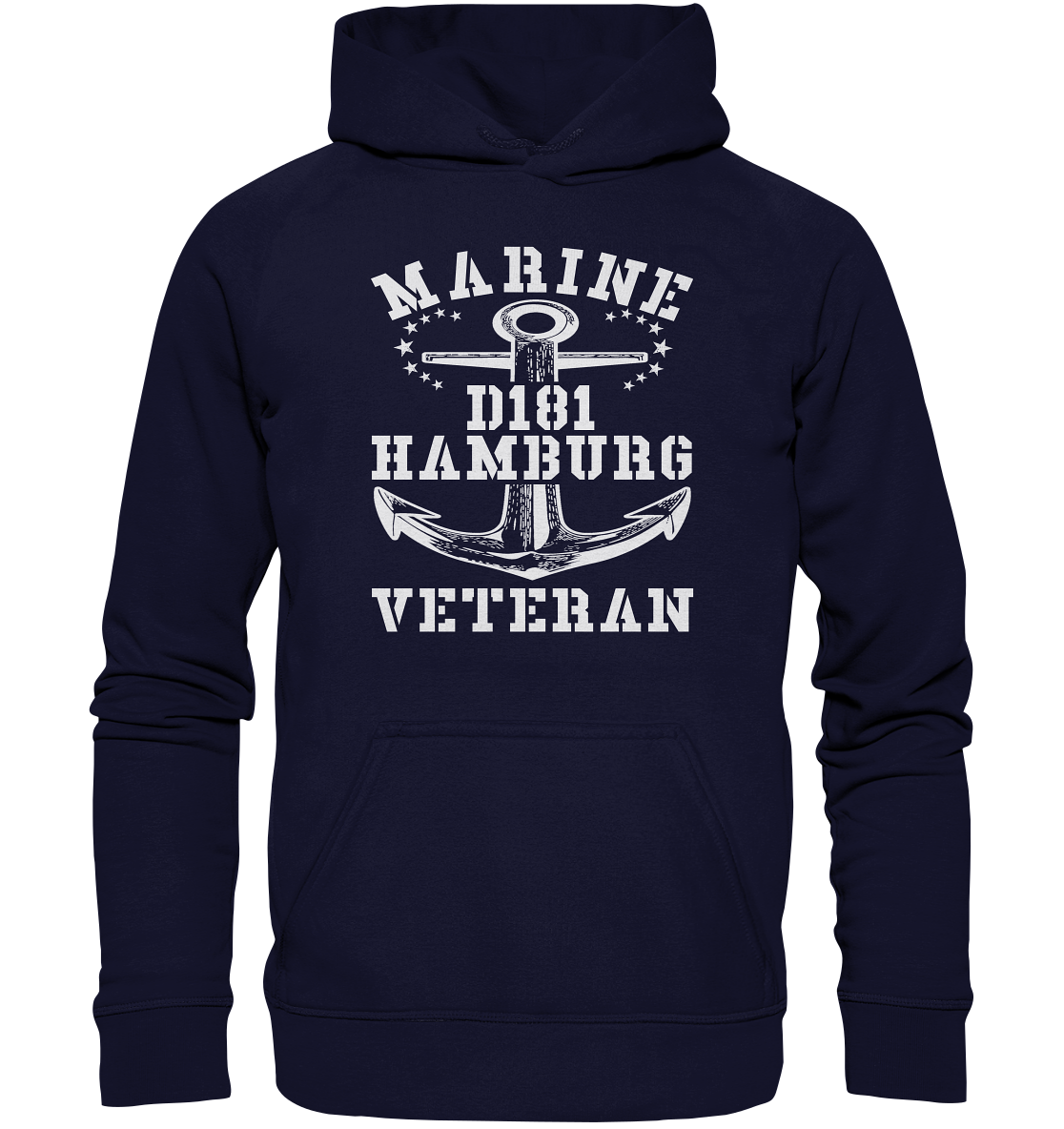 Zerstörer D181 HAMBURG Marine Veteran - Basic Unisex Hoodie