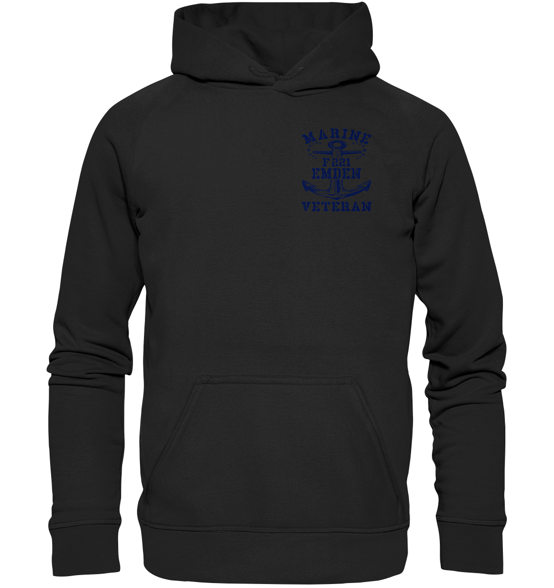 Fregatte F221 EMDEN Marine Veteran Brustlogo - Basic Unisex Hoodie