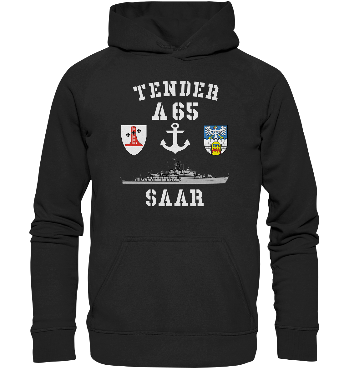 Tender A65 SAAR 1.MSG ANKER - Basic Unisex Hoodie