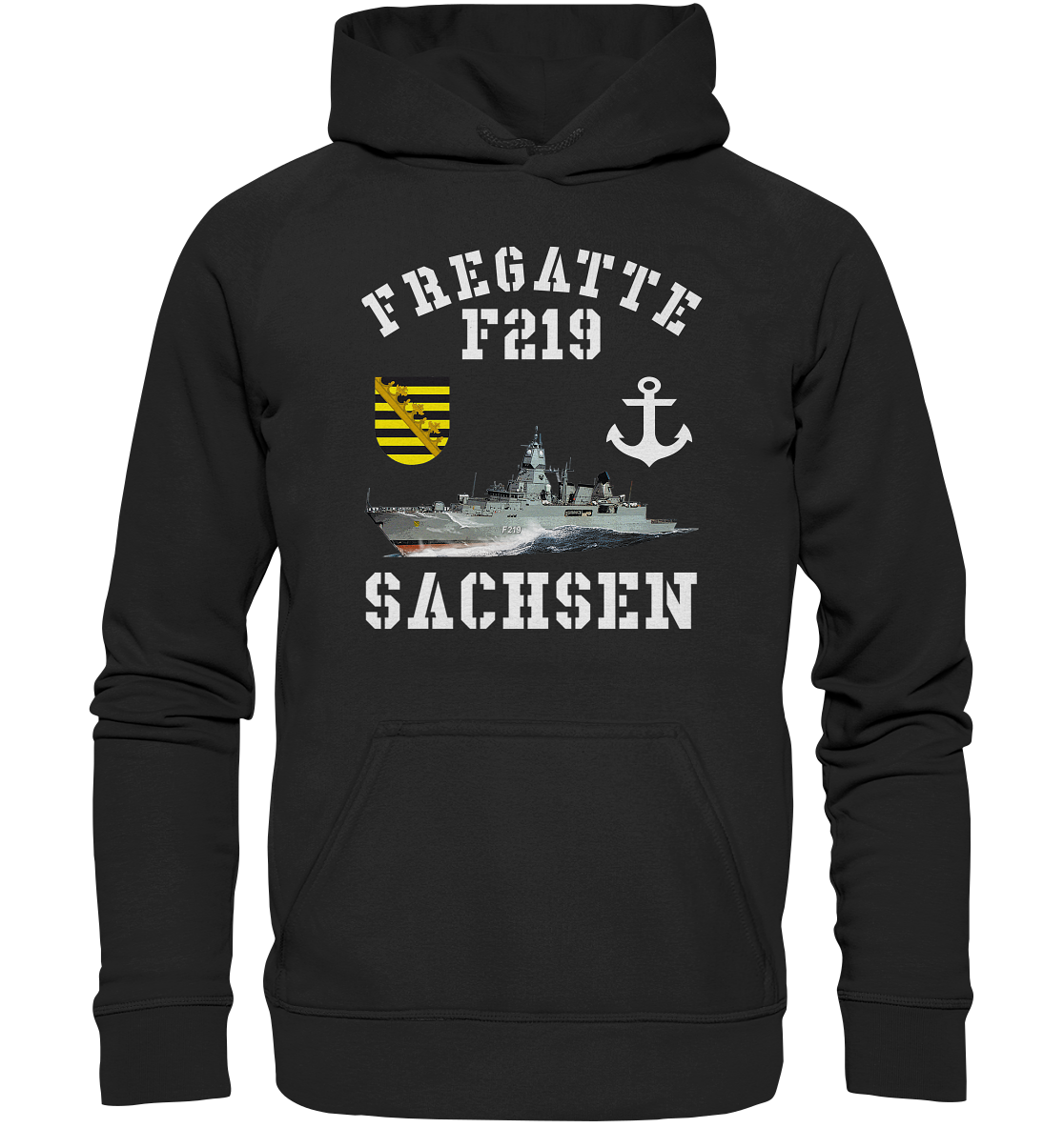 Fregatte F219 SACHSEN Anker - Basic Unisex Hoodie