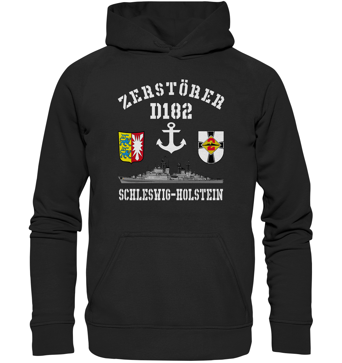 Zerstörer D182 SCHLESWIG-HOLSTEIN Anker - Basic Unisex Hoodie