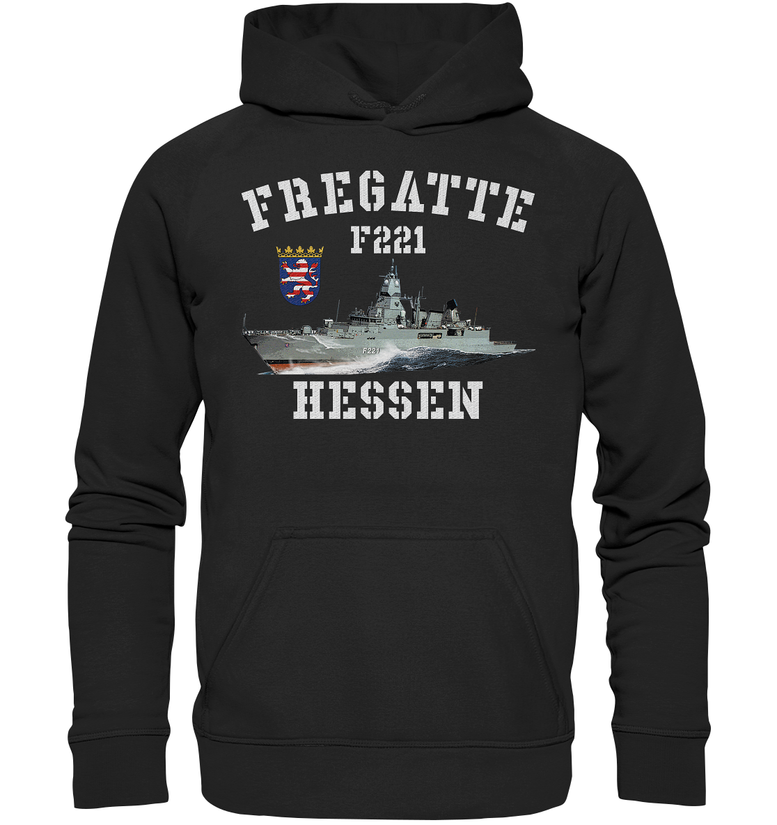 F221 Fregatte HESSEN - Basic Unisex Hoodie