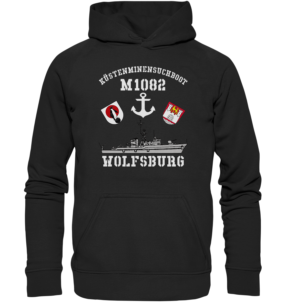 KM-Boot M1082 WOLFSBURG Anker - Basic Unisex Hoodie