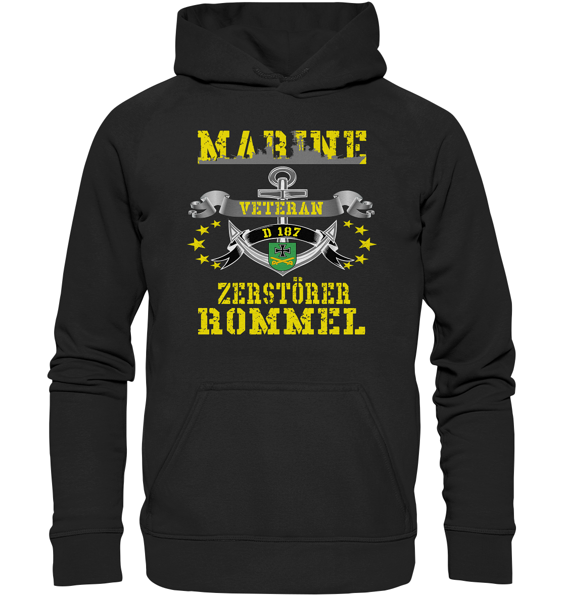 Zerstörer D187 ROMMEL Marine Veteran - Basic Unisex Hoodie