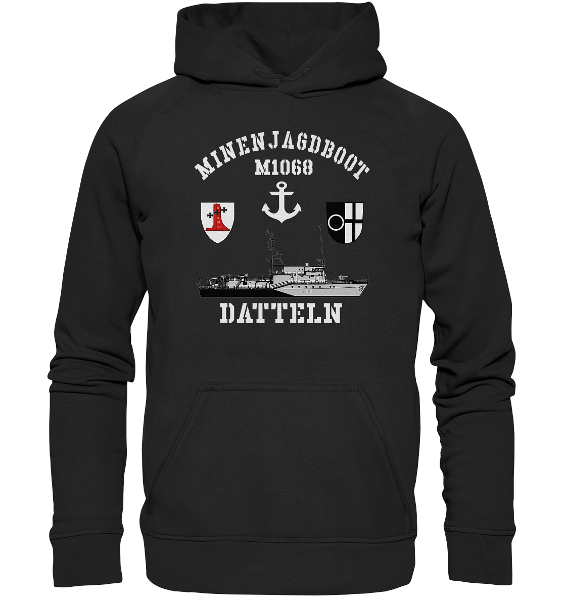 Mij.-Boot M1068 DATTELN Anker 1.MSG - Basic Unisex Hoodie