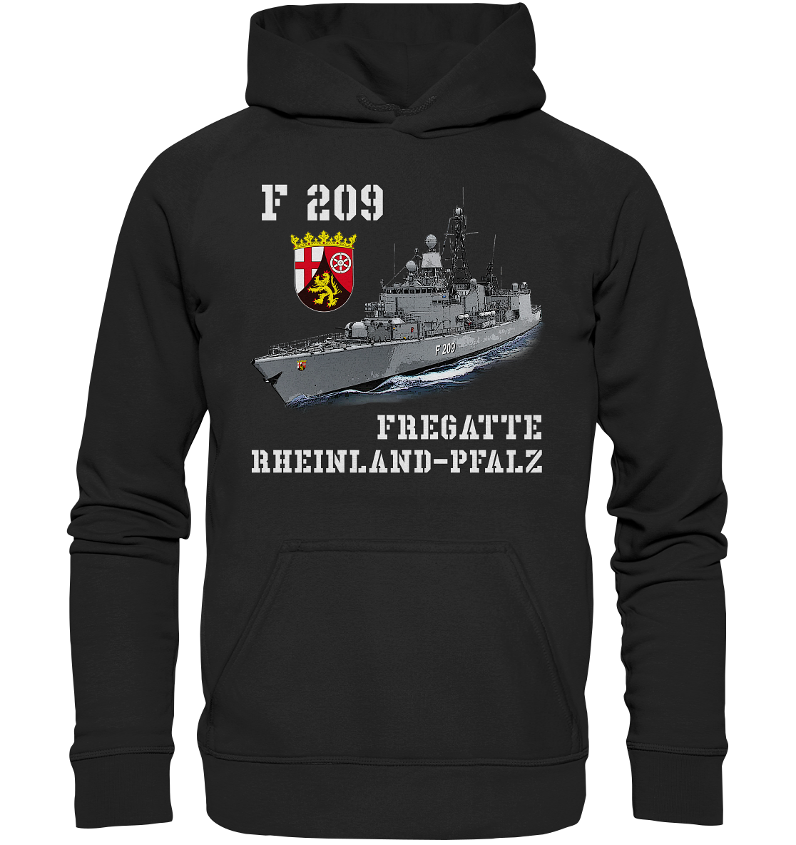 F209 Fregatte RHEINLAND-PFALZ - Basic Unisex Hoodie