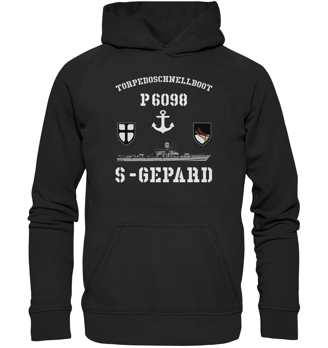 Torpedoschnellboot P6098 S-GEPARD Anker - Basic Unisex Hoodie