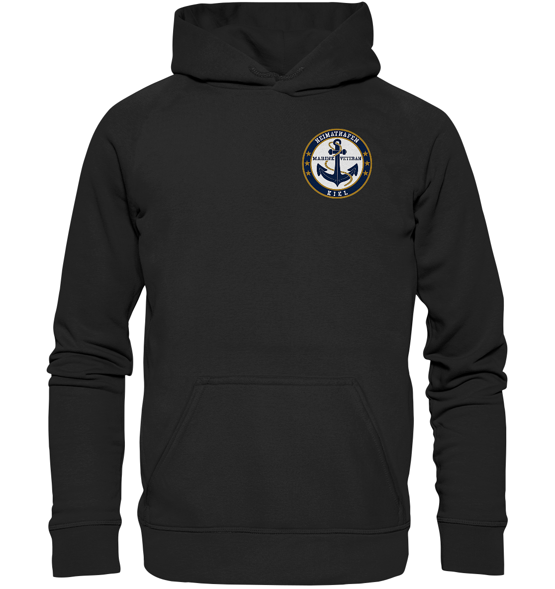 Marine Veteran Heimathafen KIEL Brustlogo - Basic Unisex Hoodie