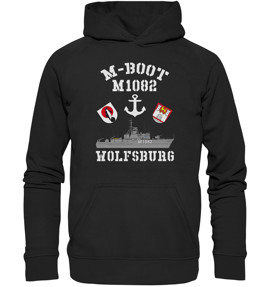 M-Boot M1082 WOLFSBURG Anker (HL) - Basic Unisex Hoodie