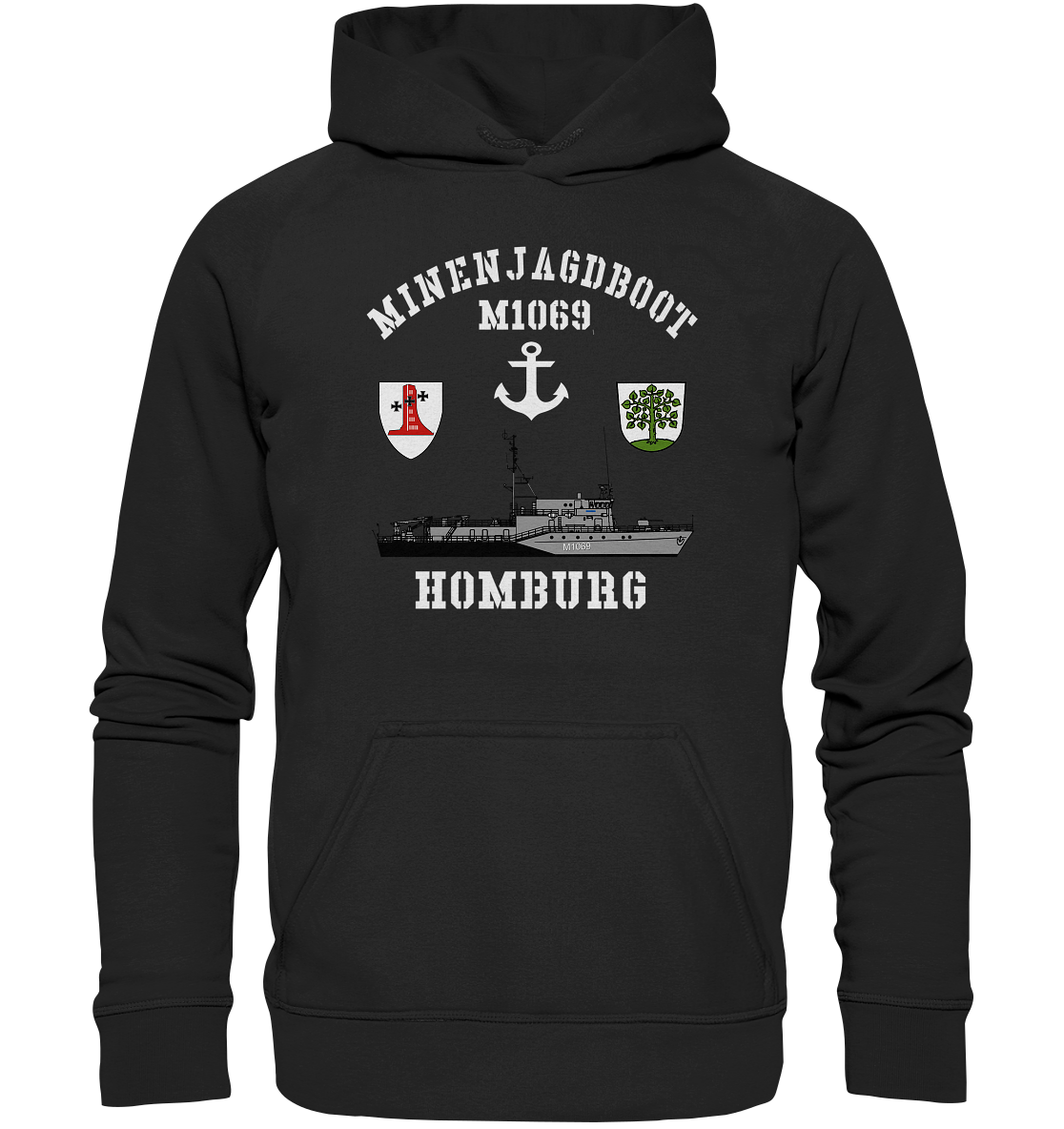 Mij.-Boot M1069 HOMBURG Anker 1.MSG - Basic Unisex Hoodie