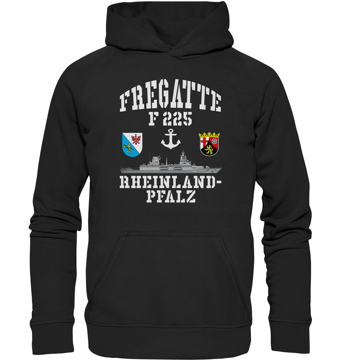 Fregatte F225 RHEINLAND-PFALZ Anker - Basic Unisex Hoodie