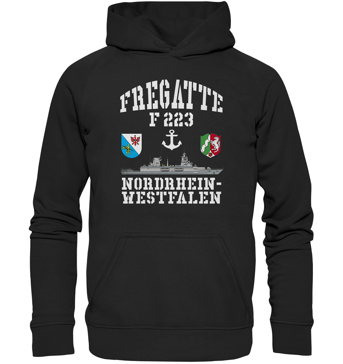 Fregatte F223 NORDRHEIN-WESTFALEN ANKER - Basic Unisex Hoodie