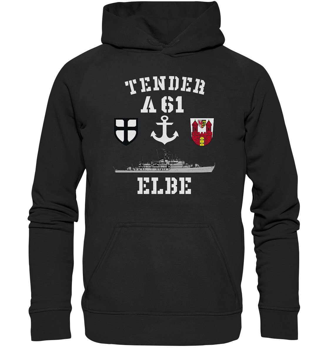 Tender A61 ELBE 7.SG ANKER - Basic Unisex Hoodie