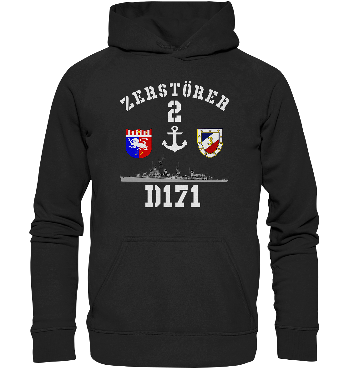 D171 ZERSTÖRER 2 Anker - Basic Unisex Hoodie