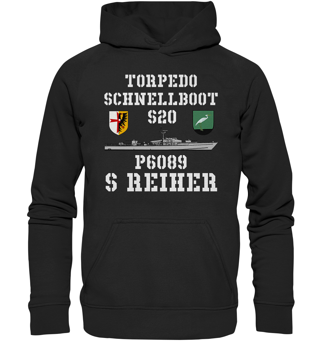 Torpedoschnellboot P6089 REIHER - Basic Unisex Hoodie