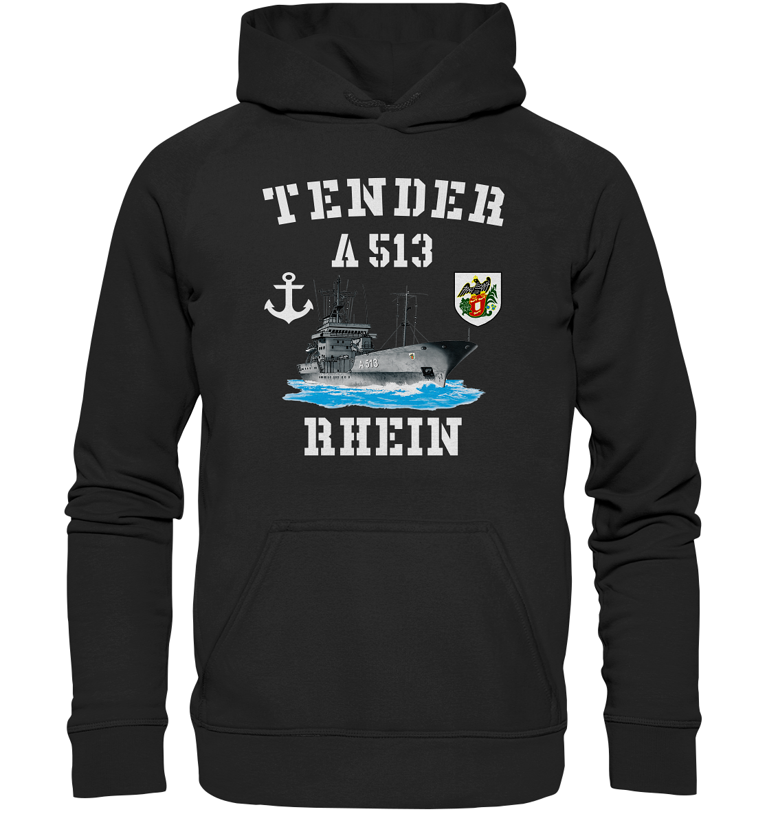 Tender A513 RHEIN Anker - Basic Unisex Hoodie
