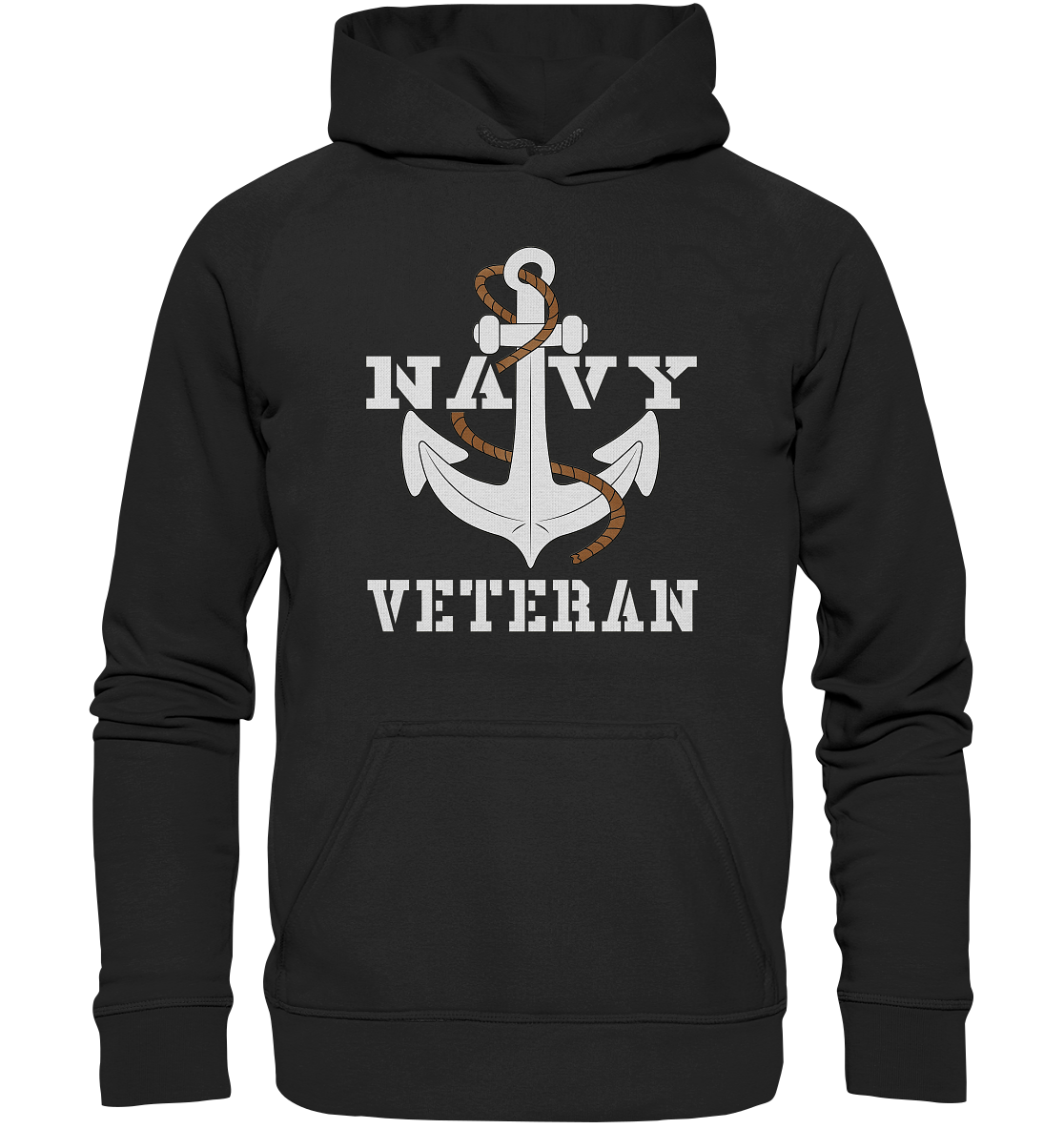 Navy Veteran Anker - Basic Unisex Hoodie