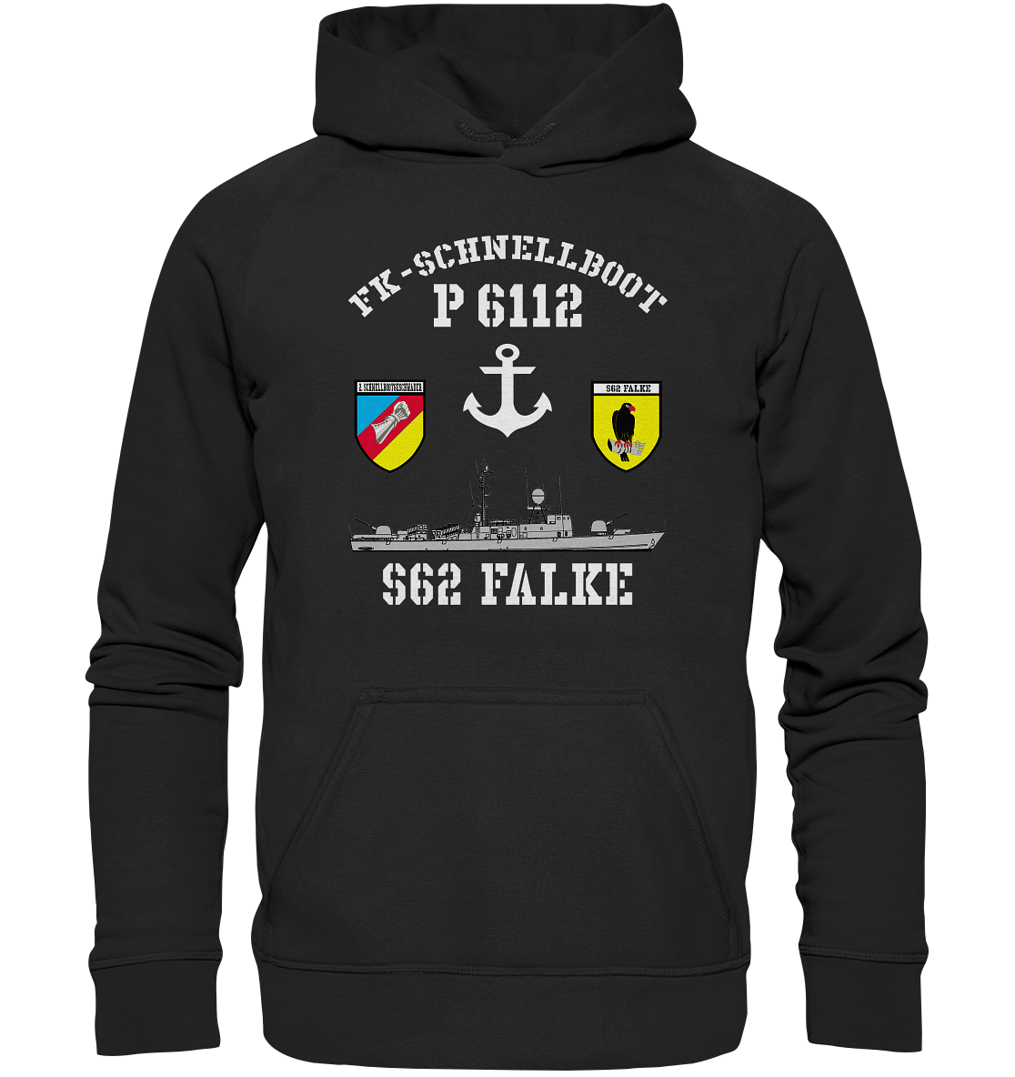 FK-Schnellboot P6112 FALKE 2.SG Anker - Basic Unisex Hoodie