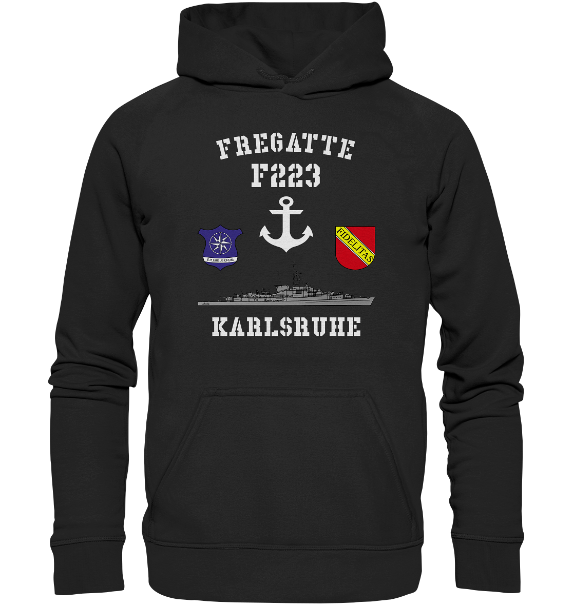 Fregatte F223 KARLSRUHE Anker - Basic Unisex Hoodie
