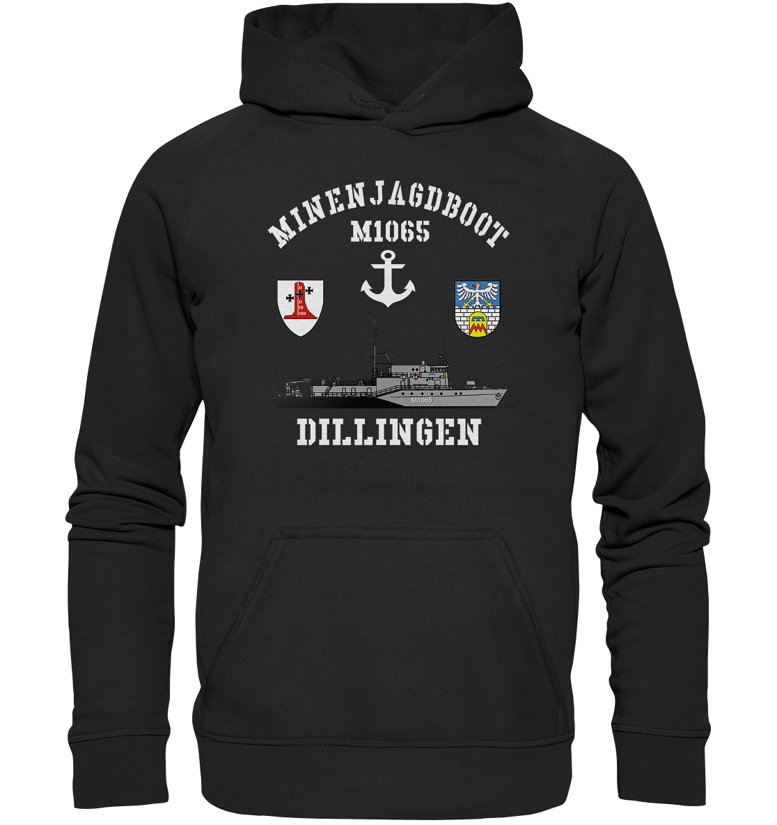 Mij.-Boot M1065 DILLINGEN Anker 1.MSG - Basic Unisex Hoodie