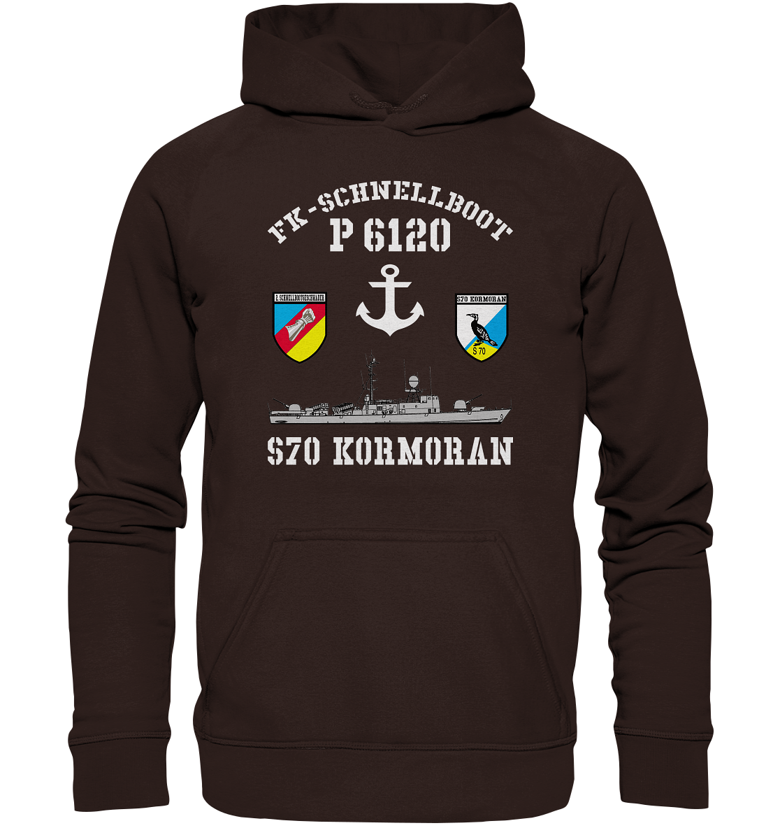 FK-Schnellboot P6120 KORMORAN 2.SG Anker - Basic Unisex Hoodie