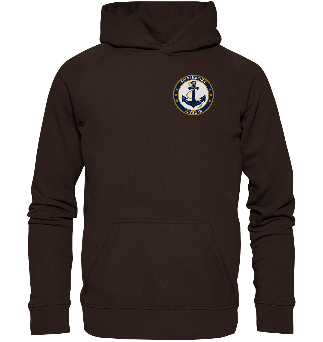 VOLKSMARINE Marine Veteran Brustlogo - Basic Unisex Hoodie