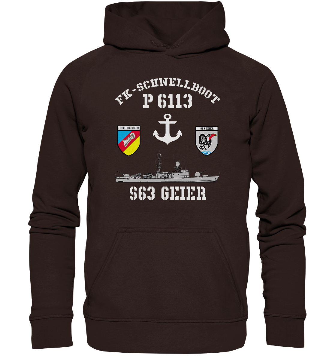 FK-Schnellboot P6113 GEIER 2.SG Anker - Basic Unisex Hoodie