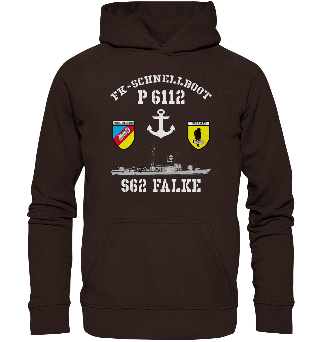 FK-Schnellboot P6112 FALKE 2.SG Anker - Basic Unisex Hoodie