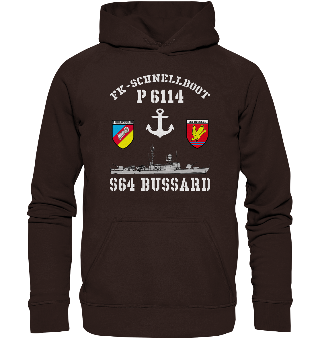FK-Schnellboot P6114 BUSSARD 2.SG Anker - Basic Unisex Hoodie