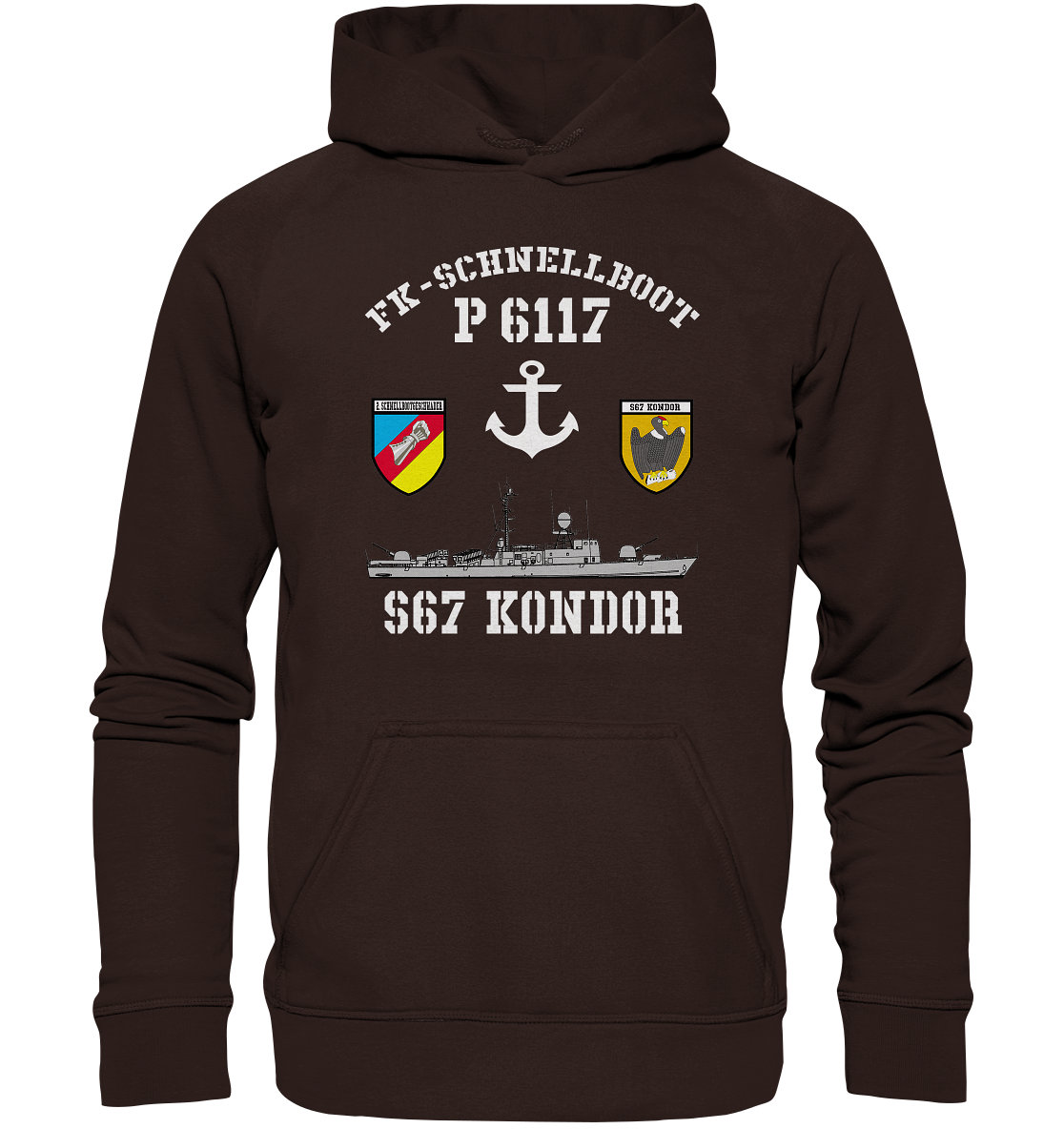 FK-Schnellboot P6117 KONDOR 2.SG Anker - Basic Unisex Hoodie