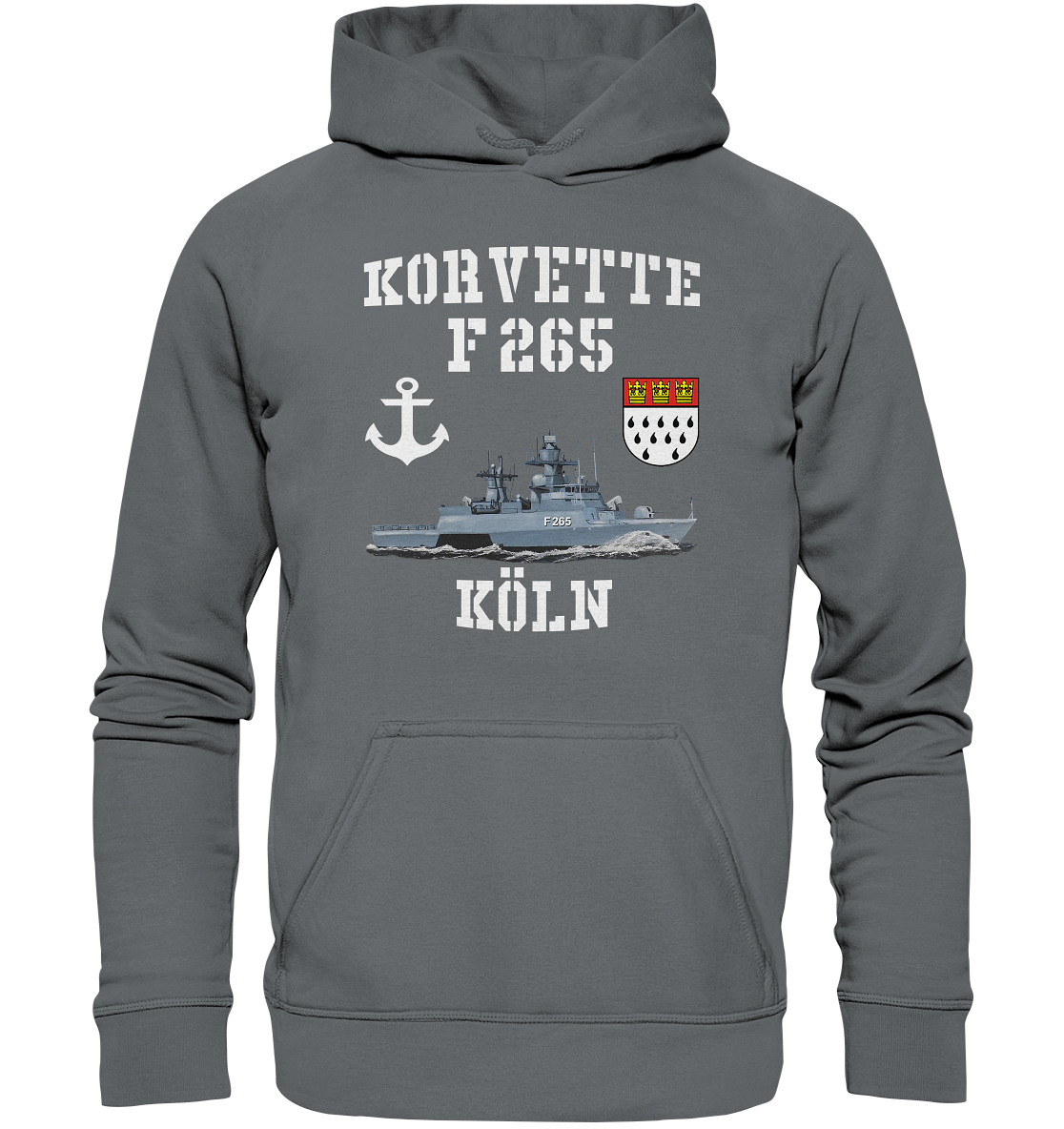 Korvette F265 KÖLN Anker - Basic Unisex Hoodie