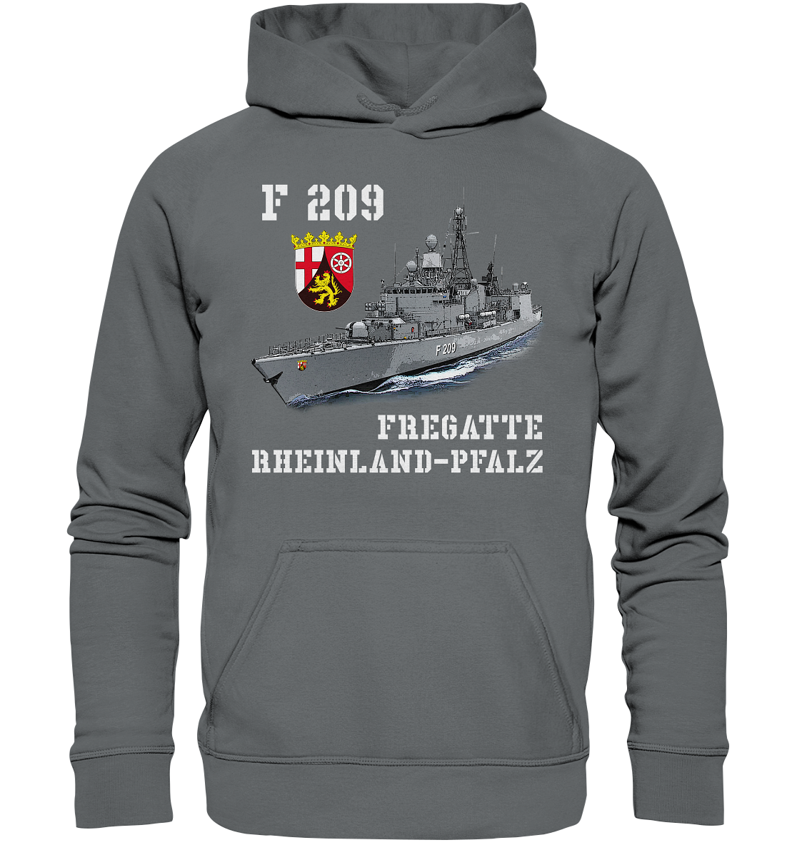 F209 Fregatte RHEINLAND-PFALZ - Basic Unisex Hoodie