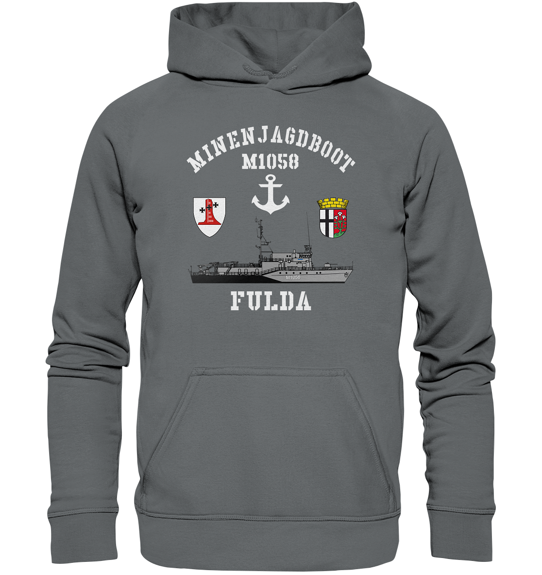 Mij.-Boot M1058 FULDA Anker 1.MSG - Basic Unisex Hoodie
