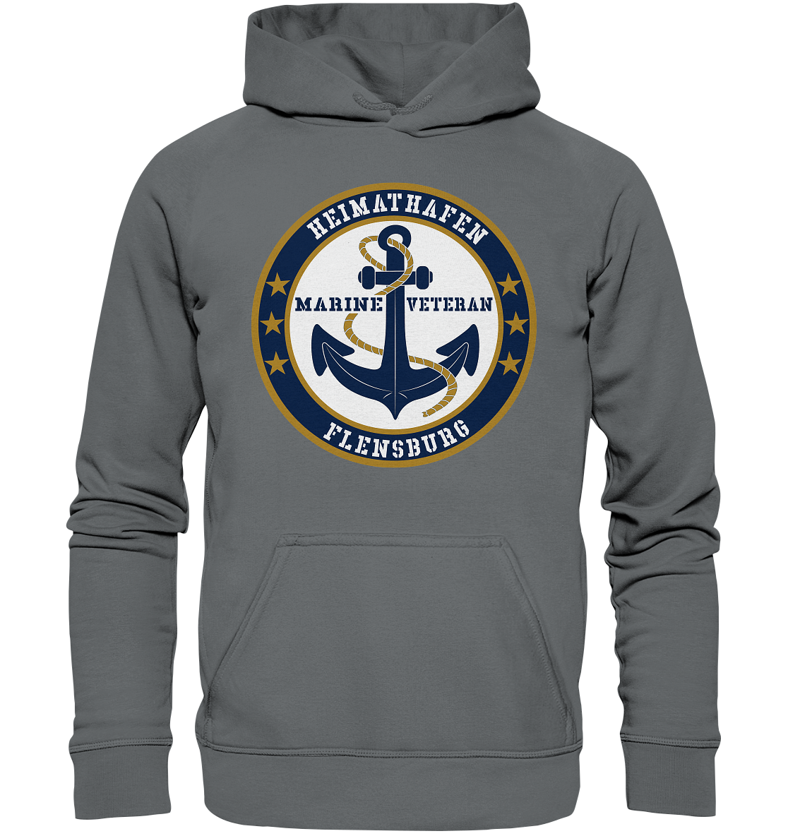 Marine Veteran Heimathafen FLENSBURG - Basic Unisex Hoodie