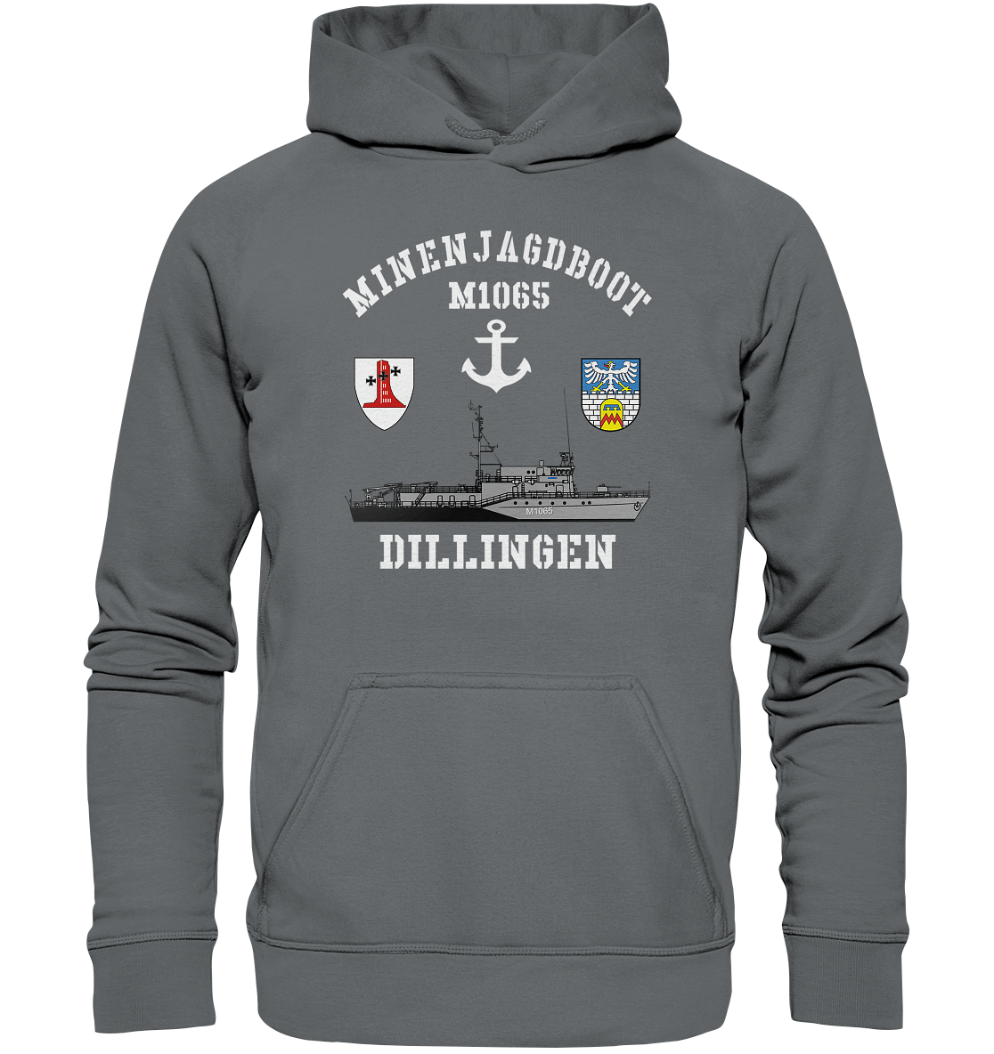 Mij.-Boot M1065 DILLINGEN Anker 1.MSG - Basic Unisex Hoodie