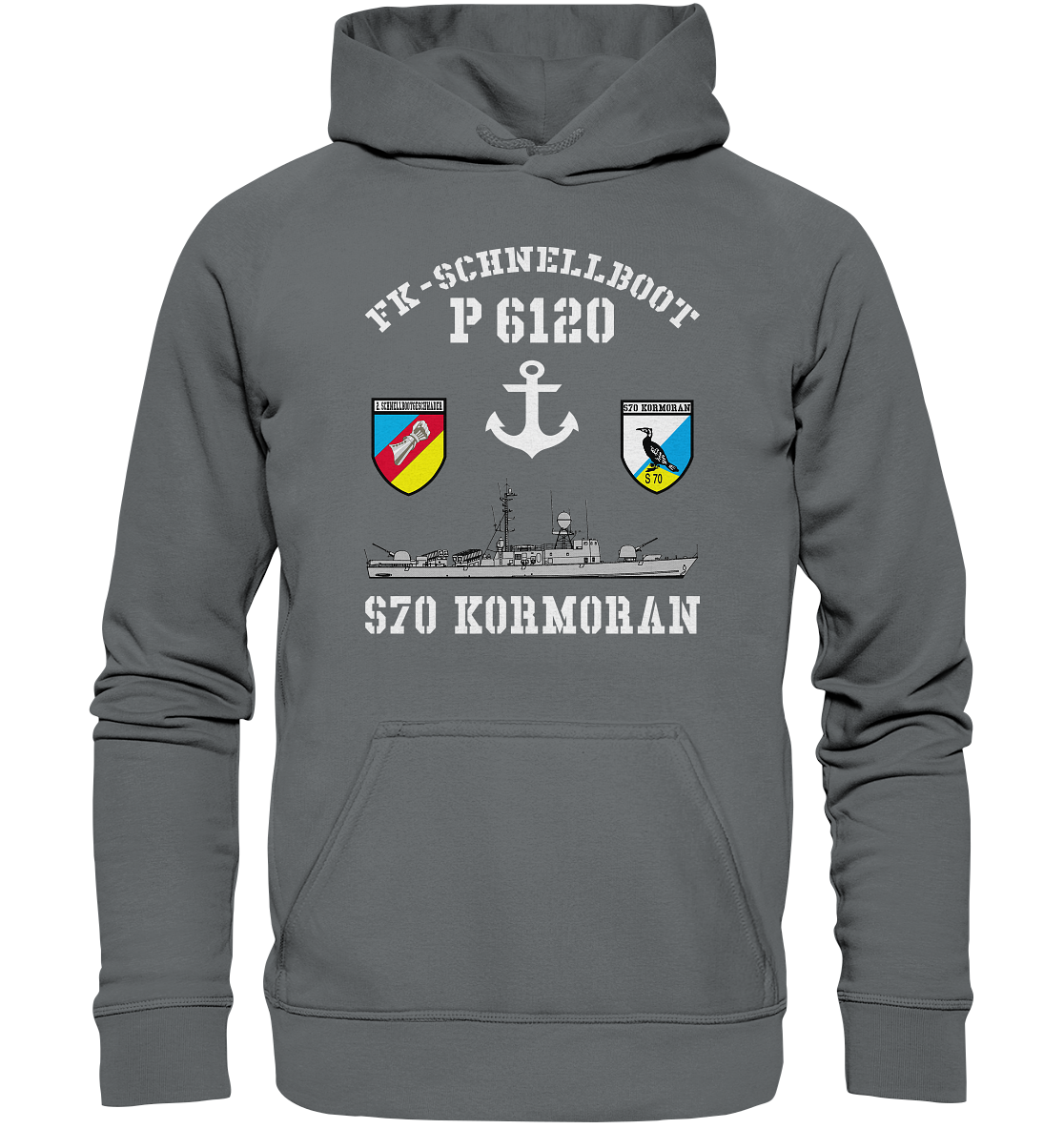 FK-Schnellboot P6120 KORMORAN 2.SG Anker - Basic Unisex Hoodie
