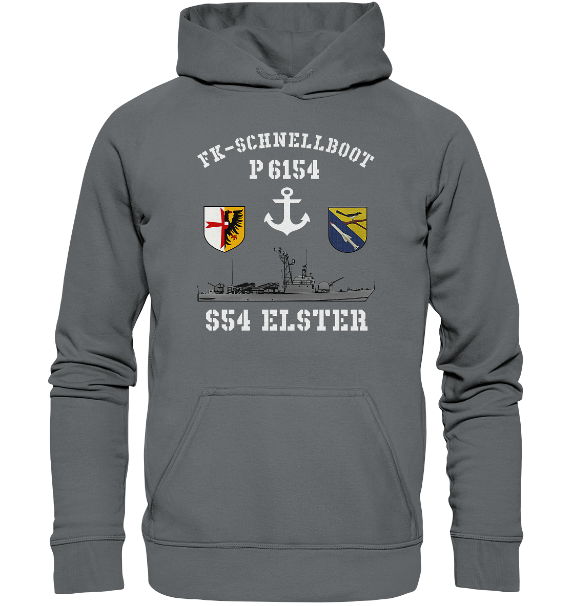 FK-Schnellboot P6154 ELSTER Anker - Basic Unisex Hoodie