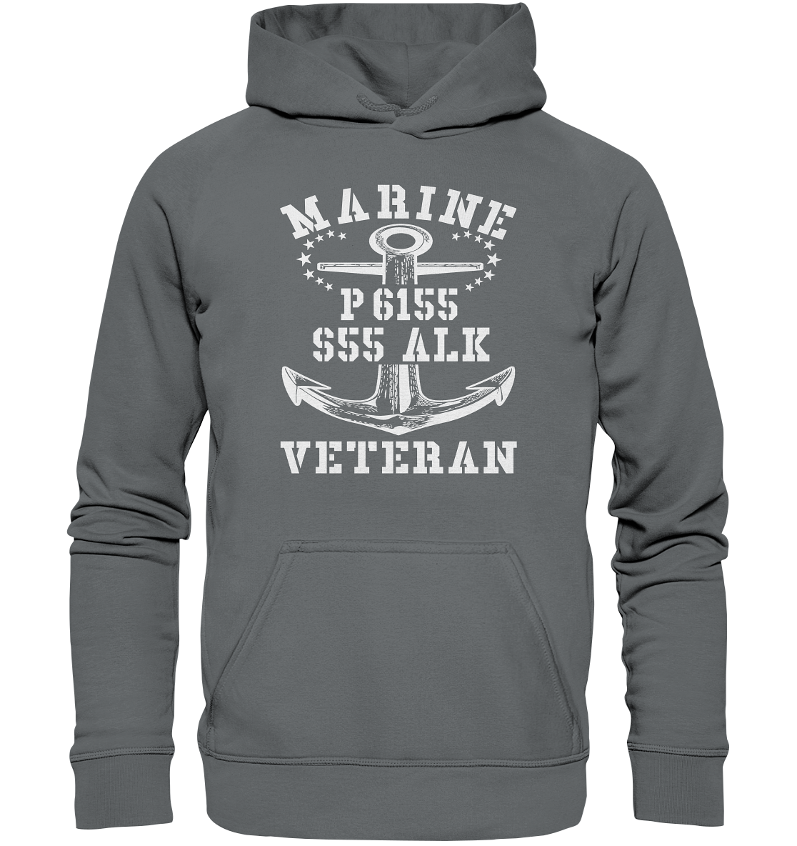 P6155 S55 ALK Marine Veteran - Basic Unisex Hoodie