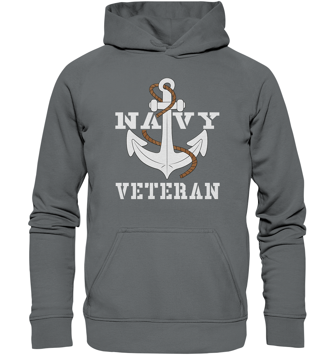 Navy Veteran Anker - Basic Unisex Hoodie
