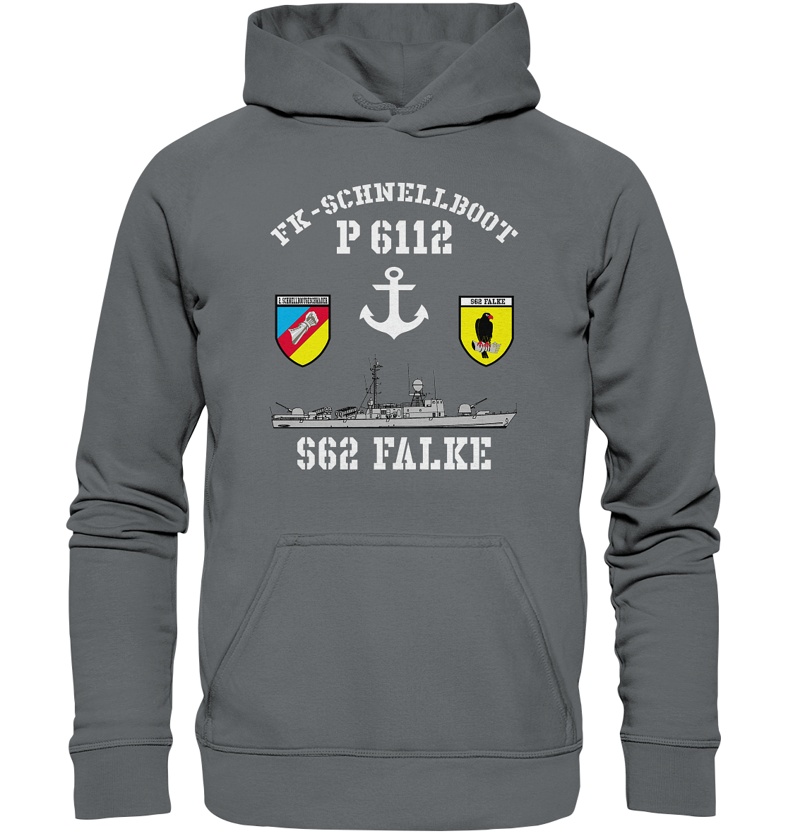 FK-Schnellboot P6112 FALKE 2.SG Anker - Basic Unisex Hoodie