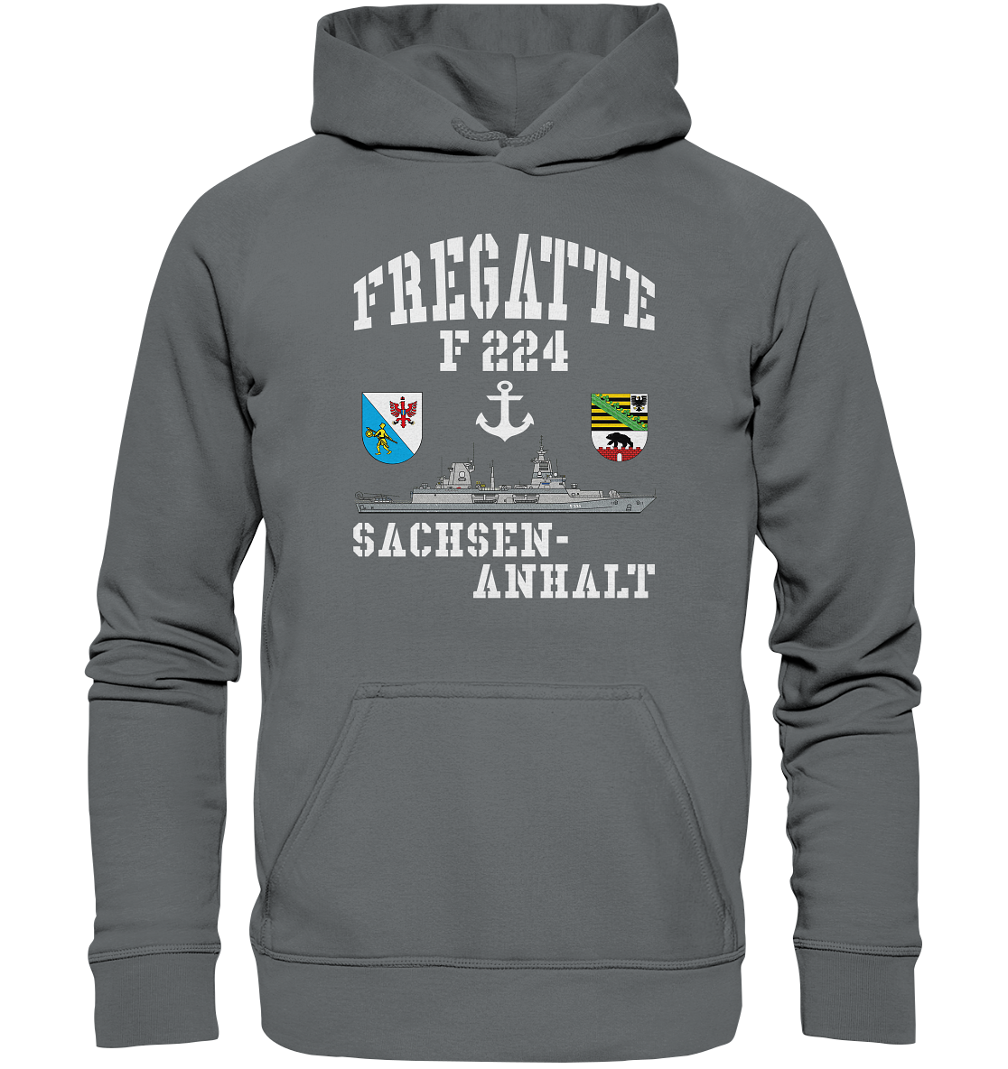 Fregatte F224 SACHSEN-ANHALT Anker - Basic Unisex Hoodie