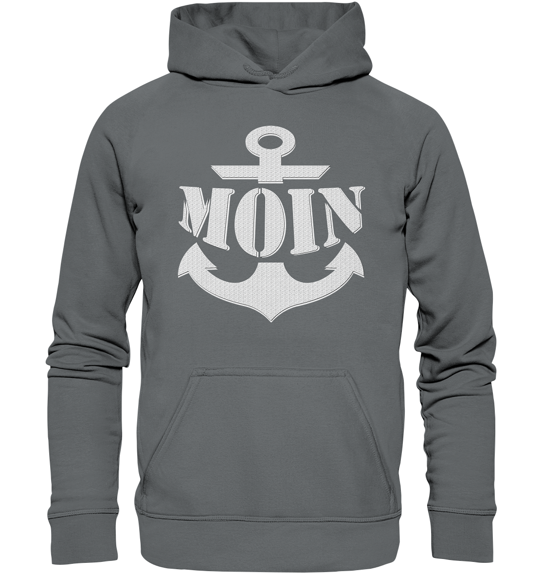 MOIN Anker weiß - Basic Unisex Hoodie