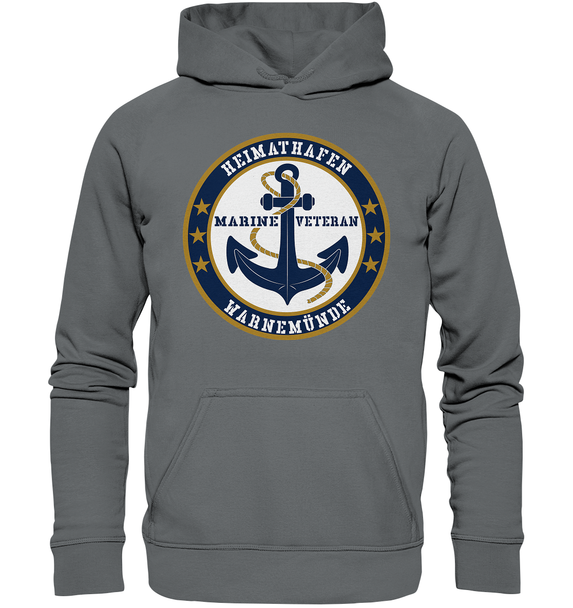 Marine Veteran Heimathafen WARNEMÜNDE - Basic Unisex Hoodie
