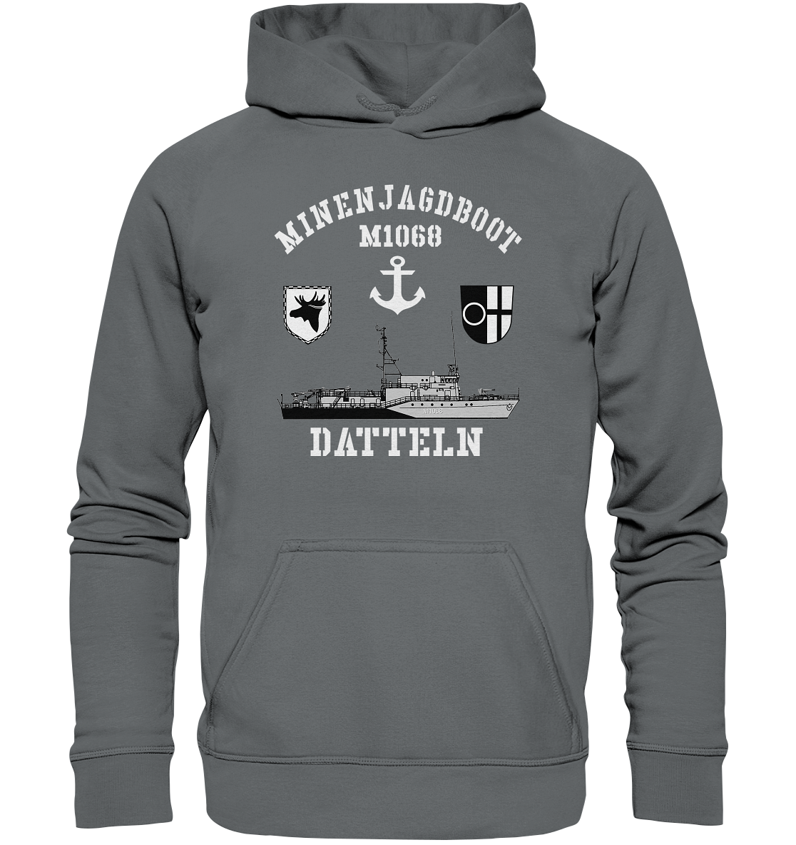 Mij.-Boot M1068 DATTELN Anker 3.MSG - Basic Unisex Hoodie