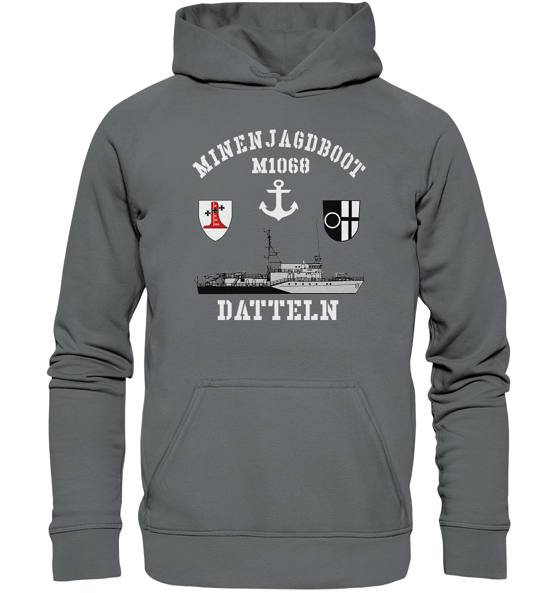 Mij.-Boot M1068 DATTELN Anker 1.MSG - Basic Unisex Hoodie
