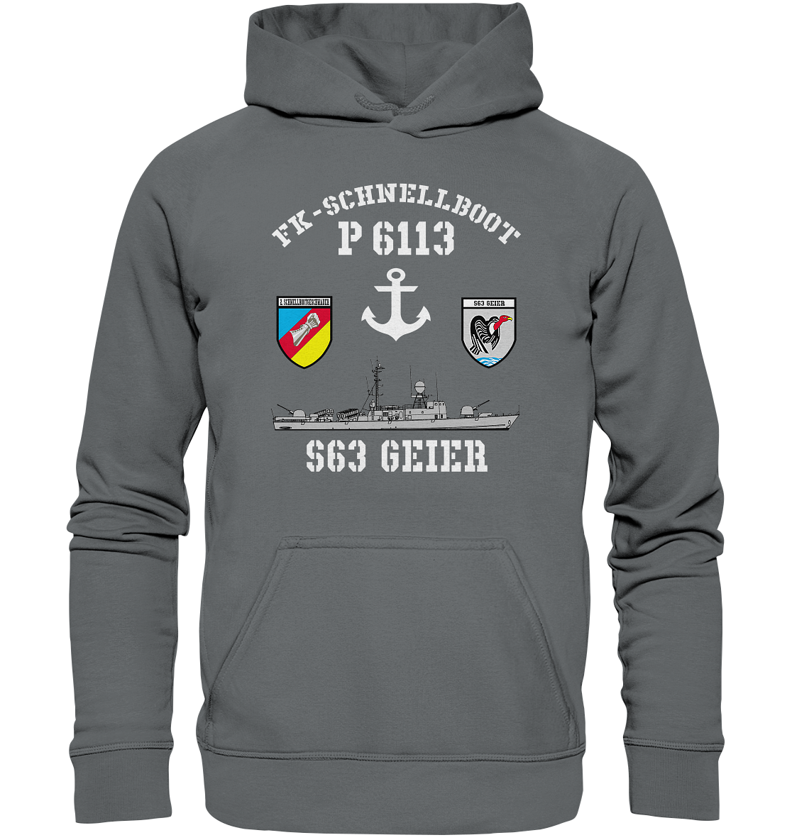FK-Schnellboot P6113 GEIER 2.SG Anker - Basic Unisex Hoodie