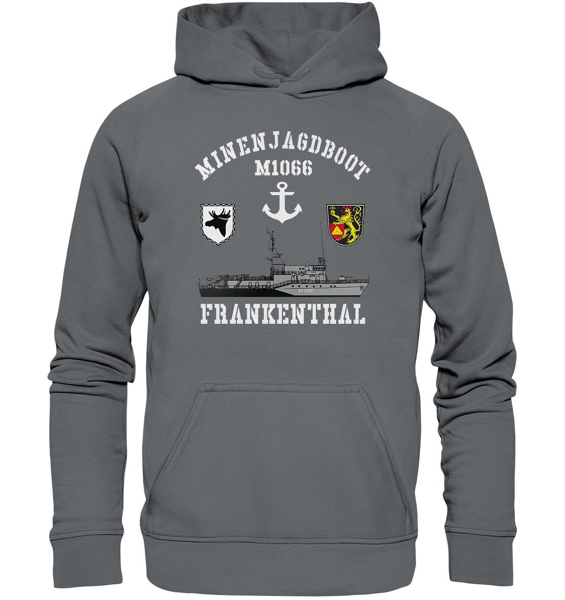 Mij.-Boot M1066 FRANKENTHAL Anker 3.MSG - Basic Unisex Hoodie